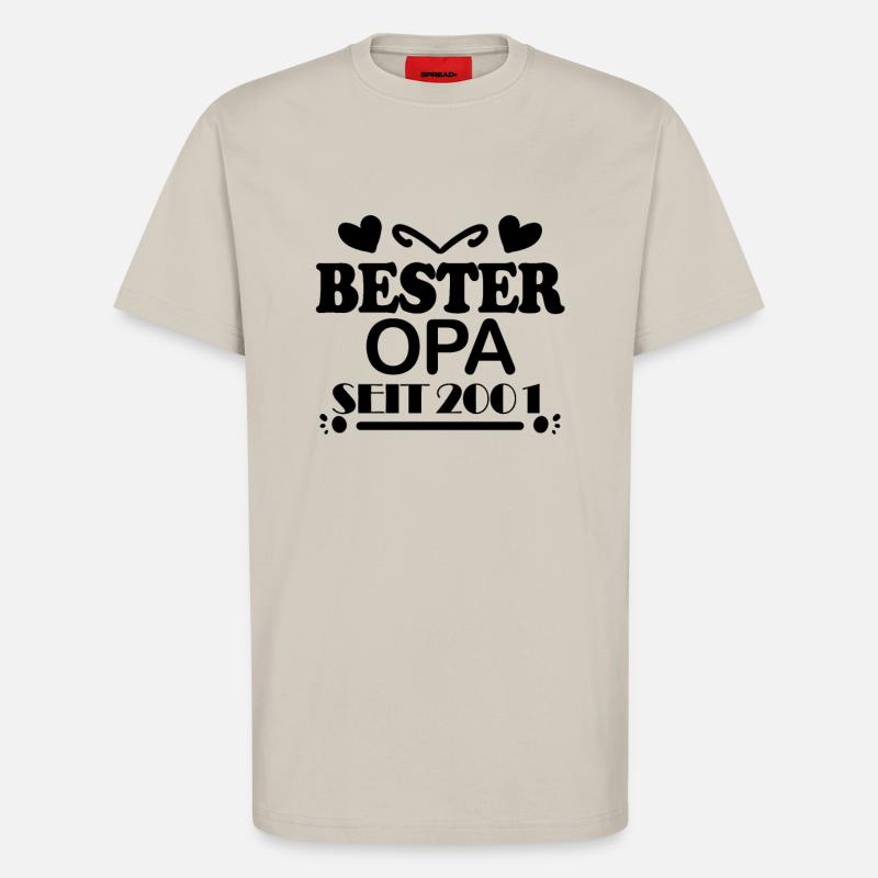 Bester Opa seit 2001 - T-Shirt - made by SPREAD - WARM CLAY