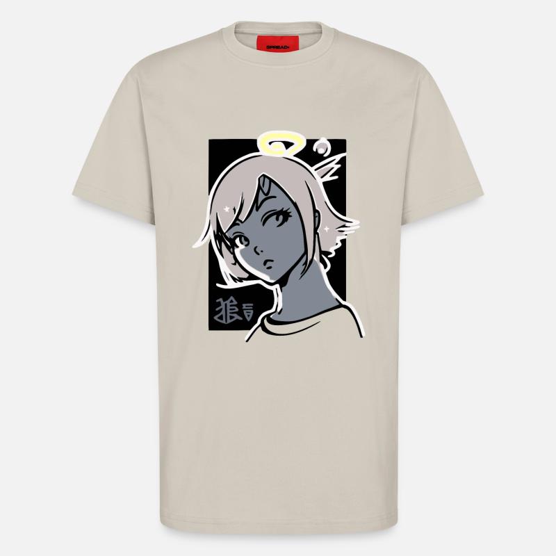 Engel Mädchen mit Heiligenschein - T-Shirt - made by SPREAD - WARM CLAY
