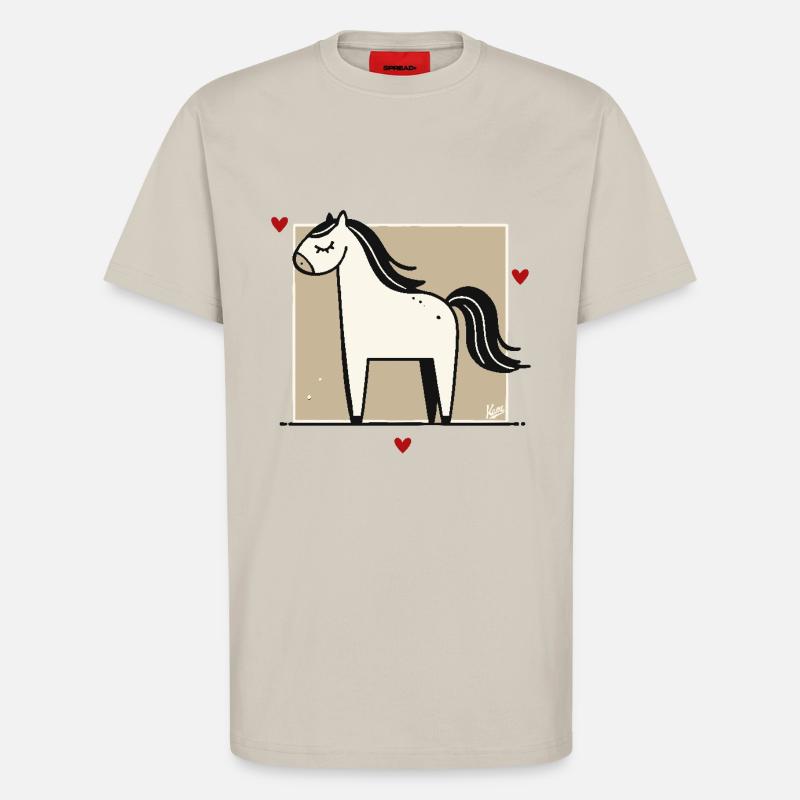 Ich liebe mein Pferd - T-Shirt - made by SPREAD - WARM CLAY
