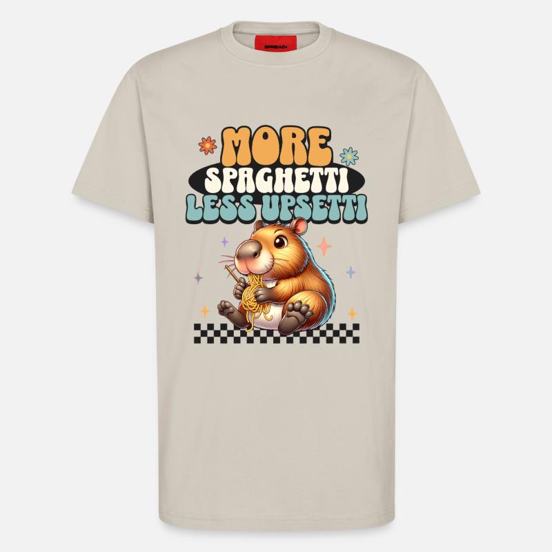 More Spaghetti Less Upsetti - T-Shirt - made by SPREAD - WARM CLAY