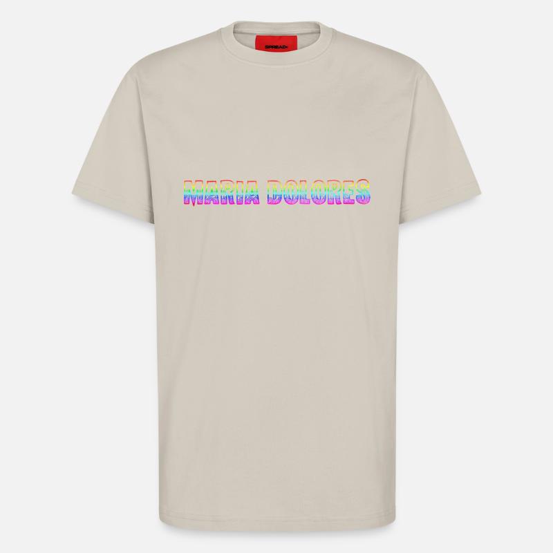 maria dolores rs regenbogen - T-Shirt - made by SPREAD - WARM CLAY
