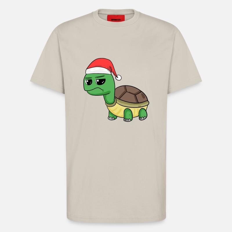 Turtle Christmas - T-Shirt - made by SPREAD - WARM CLAY