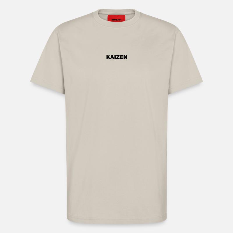 KAIZEN BLACK - T-shirt bio décontracté fabriqué en UE - WARM CLAY