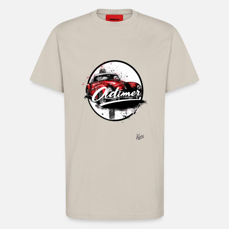 Dieses Auto ist ein Oldtimer - T-Shirt - made by SPREAD - WARM CLAY