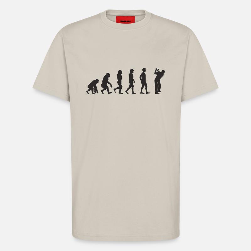 Evolution Golf - T-Shirt - made by SPREAD - WARM CLAY
