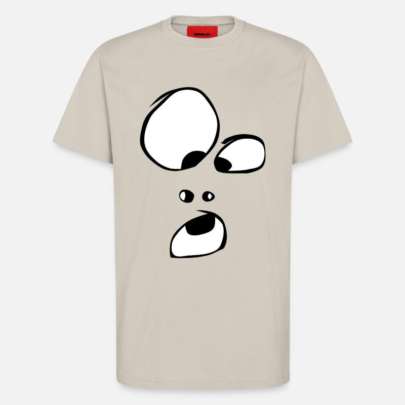 oho ! Gesicht Geist Gespenst Halloween Comic - T-Shirt - made by SPREAD - WARM CLAY