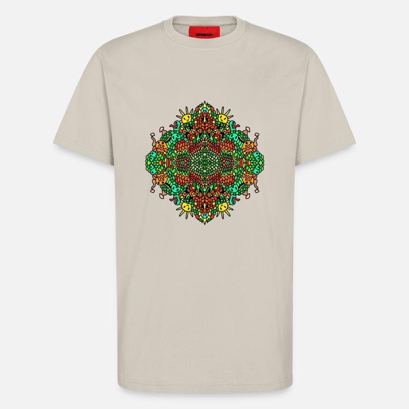 Couleurs d'été - T-shirt bio décontracté fabriqué en UE - WARM CLAY