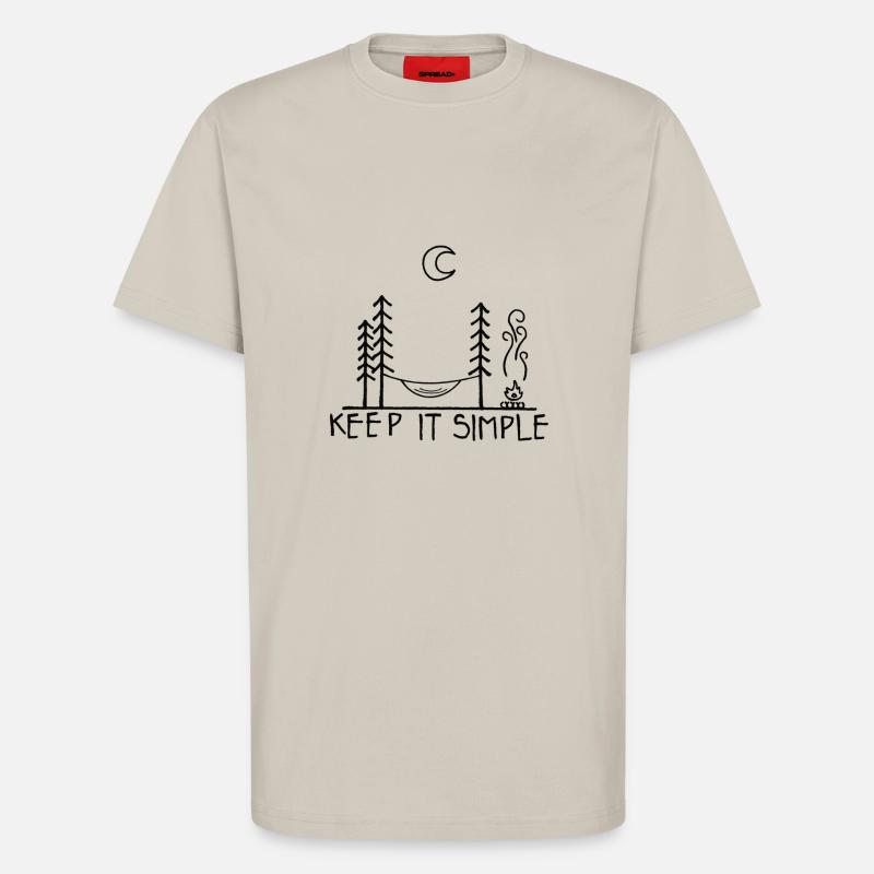 Keep it Simple Hängematte - T-Shirt - made by SPREAD - WARM CLAY