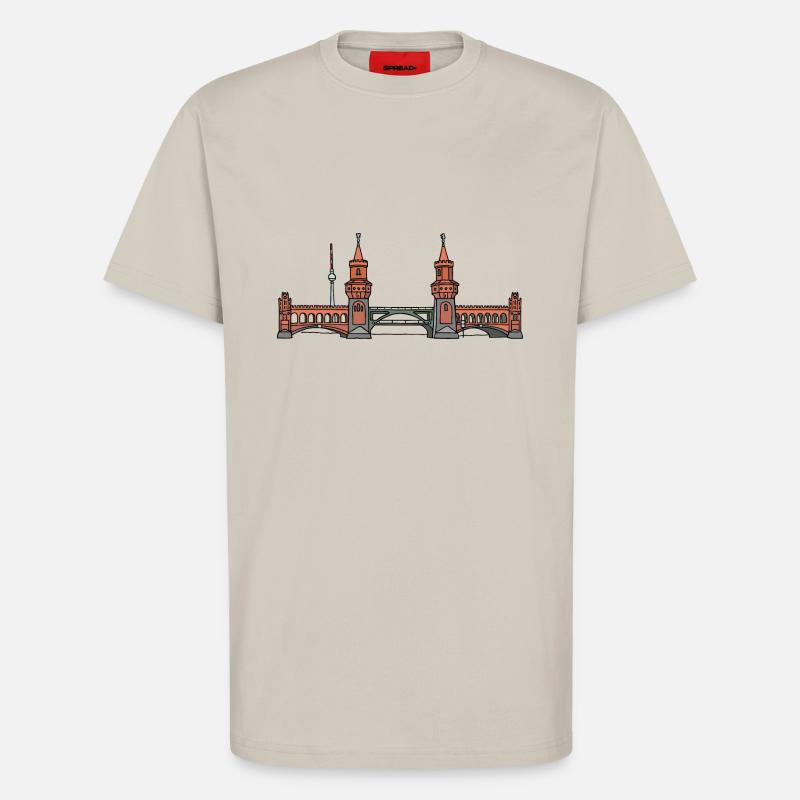 Oberbaumbrücke BERLIN - T-Shirt - made by SPREAD - WARM CLAY