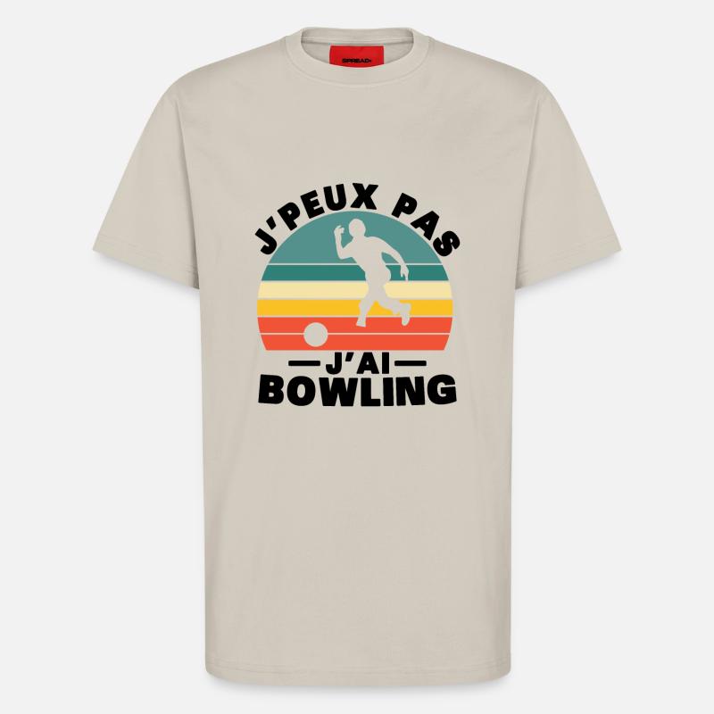 I can't I bowling - T-Shirt - made by SPREAD - WARM CLAY
