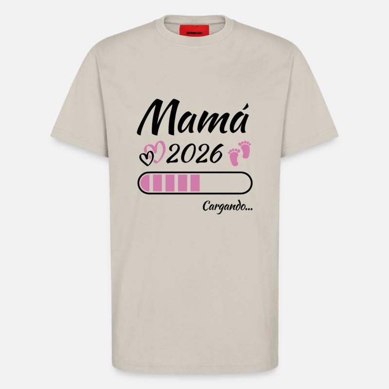 Werdende Mutter 2026 Loading - T-Shirt - made by SPREAD - WARM CLAY