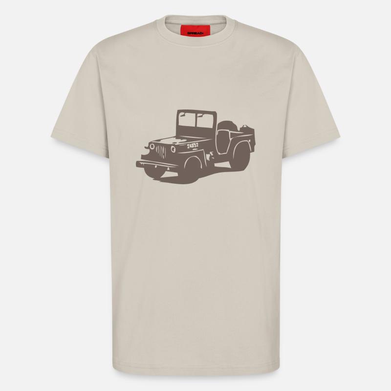 US Jeep Willys 2 - T-Shirt - made by SPREAD - WARM CLAY