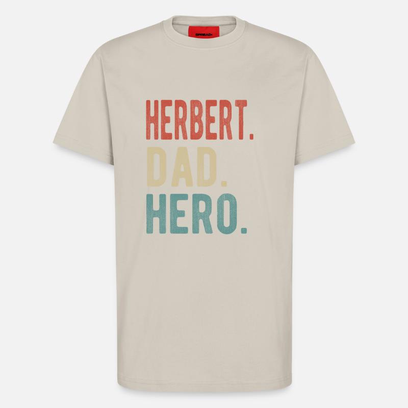 Herbert Papa Held - T-Shirt - made by SPREAD - WARM CLAY