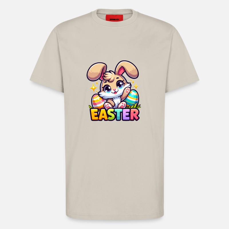 Happy Easter - Easter Bunny Illustration - T-Shirt - made by SPREAD - WARM CLAY