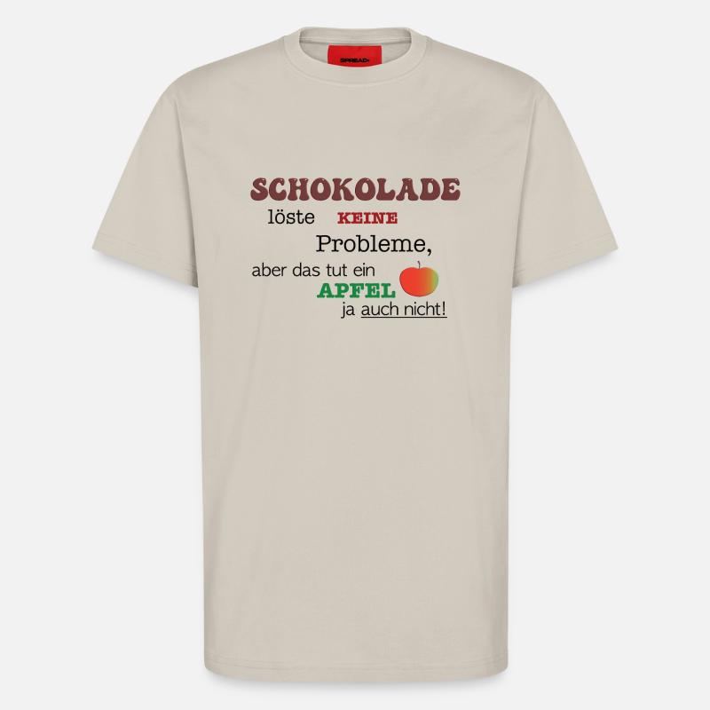 Schokolade Apfel - T-Shirt - made by SPREAD - WARM CLAY