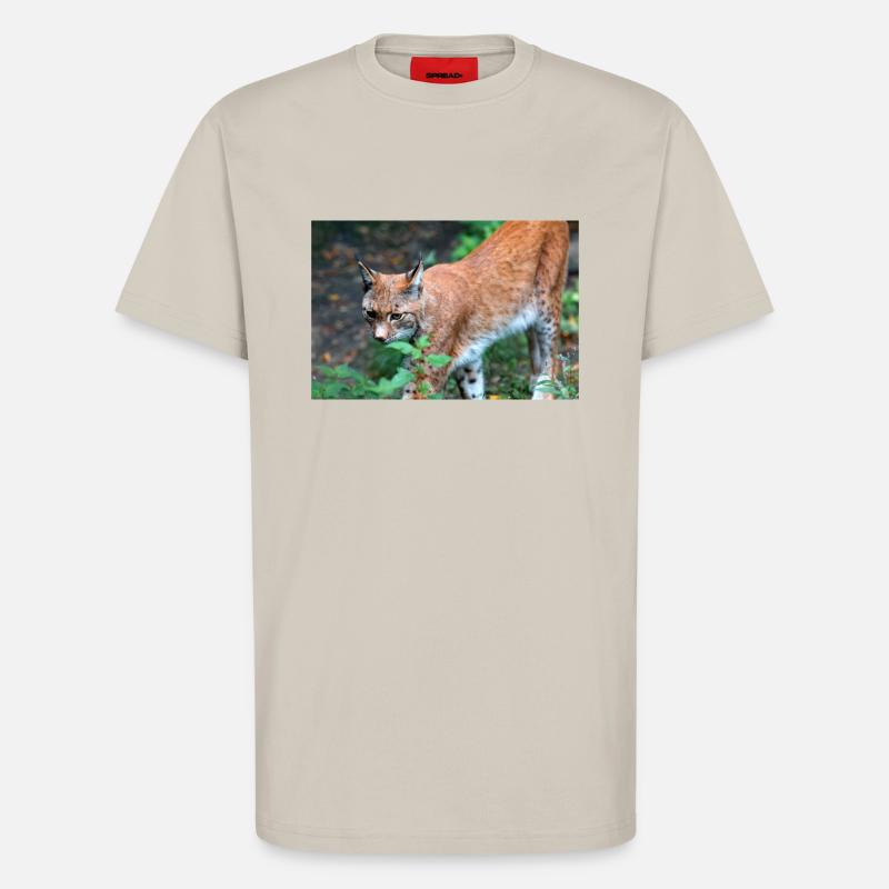 Eurasischer Luchs oder Nördlicher Luchs - T-Shirt - made by SPREAD - WARM CLAY
