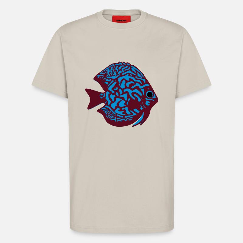 discus fish vektor - T-Shirt - made by SPREAD - WARM CLAY