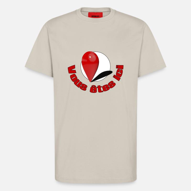 Sie sind hier mit Text - T-Shirt - made by SPREAD - WARM CLAY