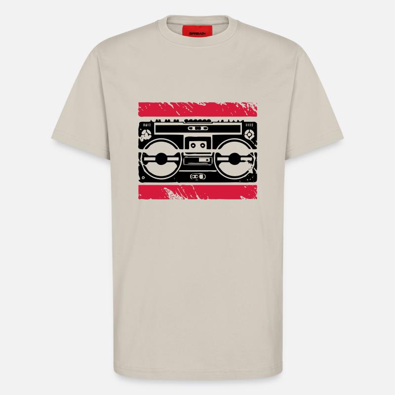 Ghettoblaster Logo - T-Shirt - made by SPREAD - WARM CLAY
