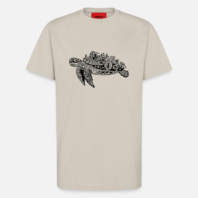 Schildkröte - Vector Style - T-Shirt - made by SPREAD - WARM CLAY