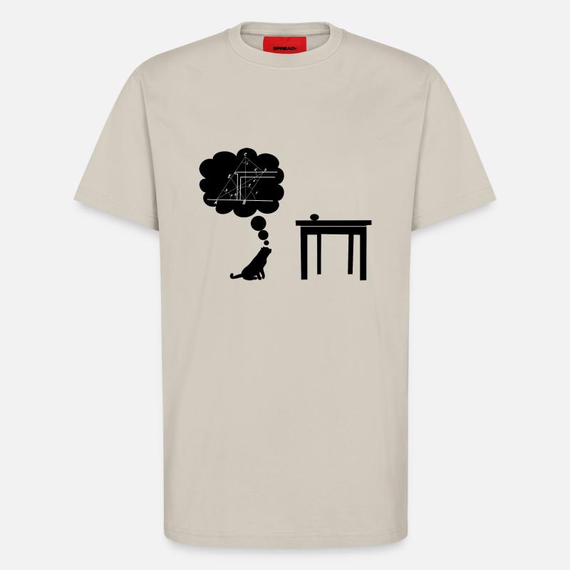 Katze sciencest Springen - T-Shirt - made by SPREAD - WARM CLAY