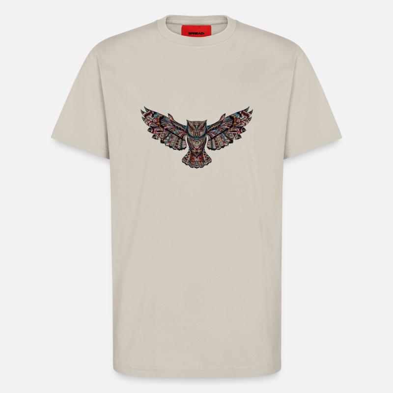 Eule - T-Shirt - made by SPREAD - WARM CLAY