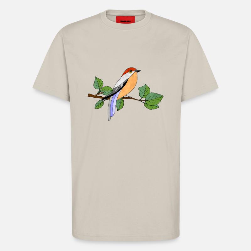 Bunter Vogel - T-Shirt - made by SPREAD - WARM CLAY