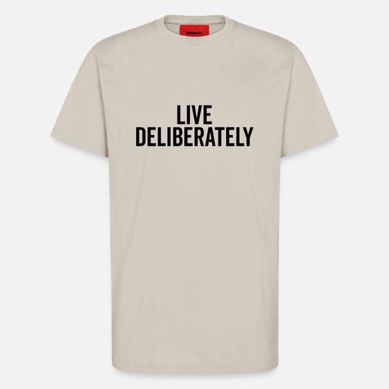 Bewusst leben - T-Shirt - made by SPREAD - WARM CLAY