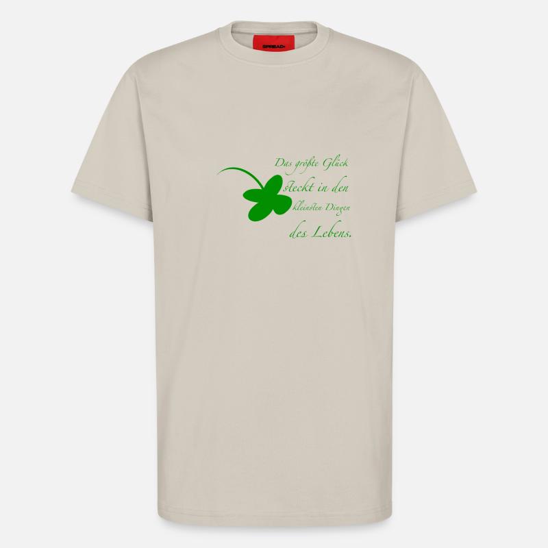 Glück - T-Shirt - made by SPREAD - WARM CLAY