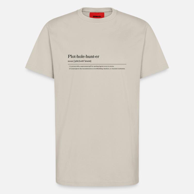 Plothole Hunter - T-Shirt - made by SPREAD - WARM CLAY