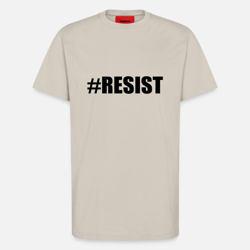 Resist - T-Shirt - made by SPREAD - WARM CLAY