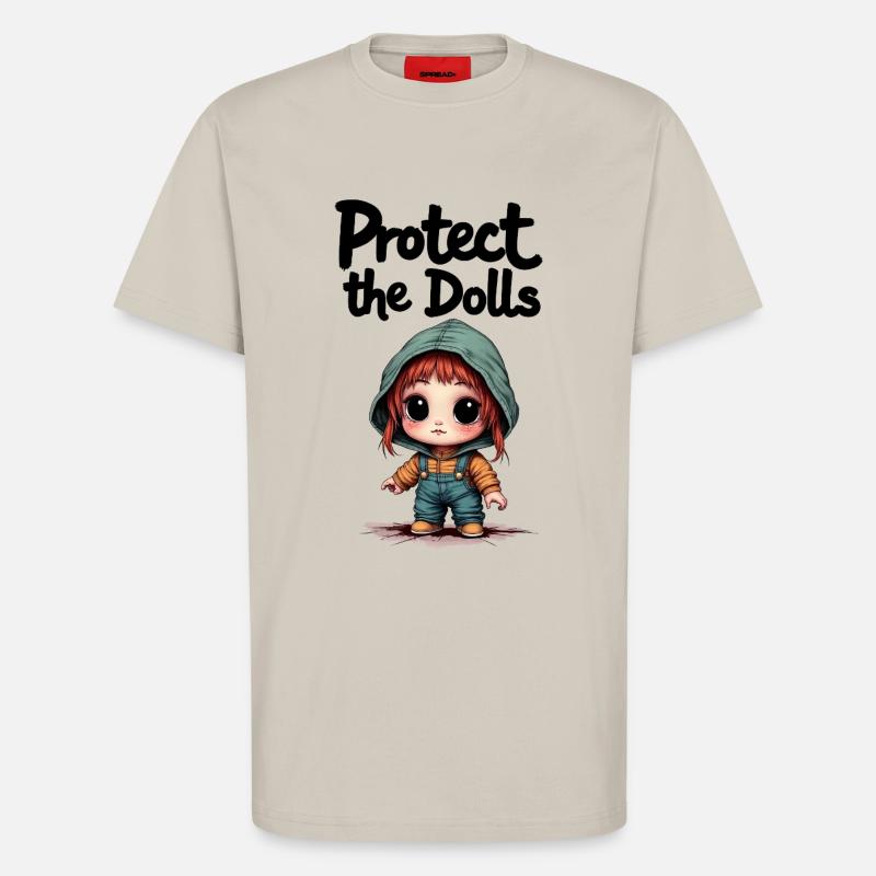 Protect the Dolls - Süße Botschaft - T-Shirt - made by SPREAD - WARM CLAY