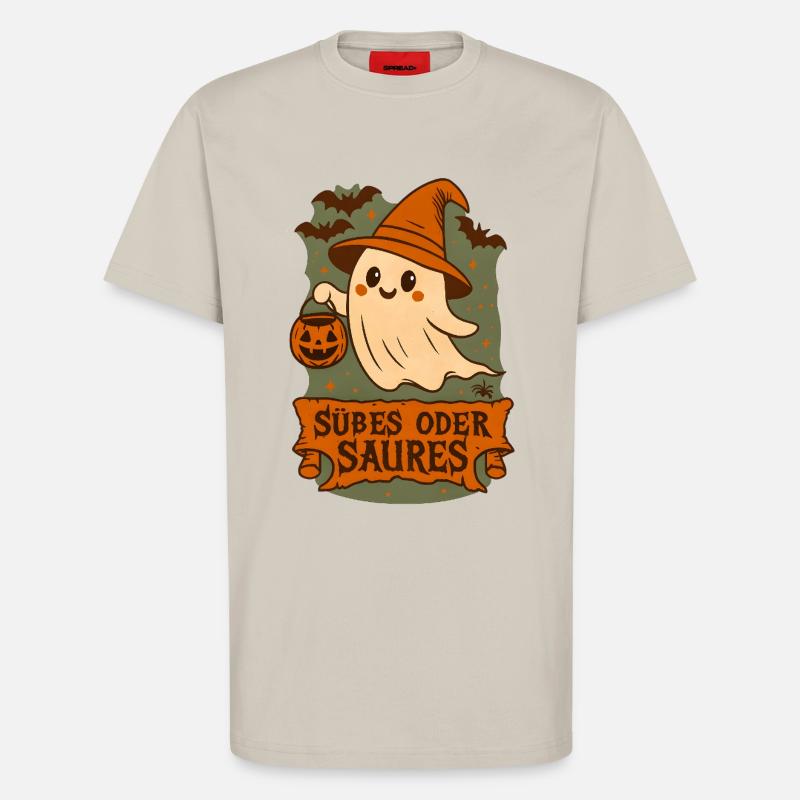 Süßes oder Saures - Gespenst - T-Shirt - made by SPREAD - WARM CLAY