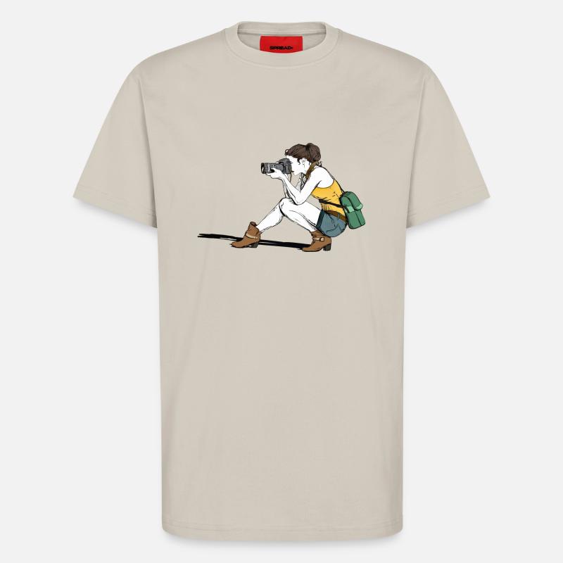 eine schöne Fotografin - T-Shirt - made by SPREAD - WARM CLAY