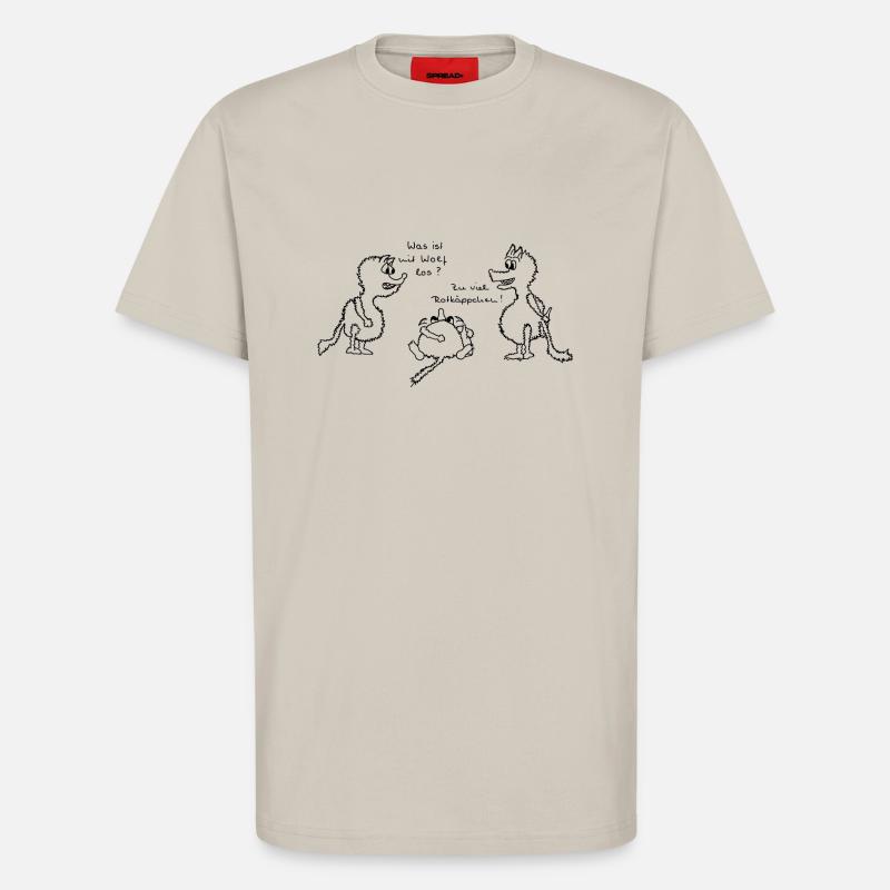 Wolf und Rotkaeppchen - T-Shirt - made by SPREAD - WARM CLAY