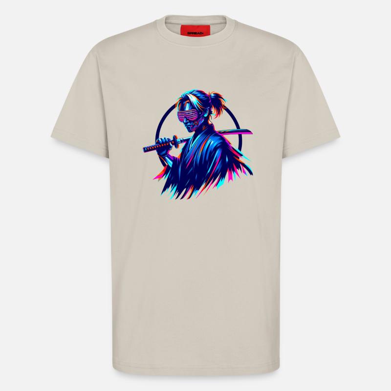 Samurai future - T-Shirt - made by SPREAD - WARM CLAY