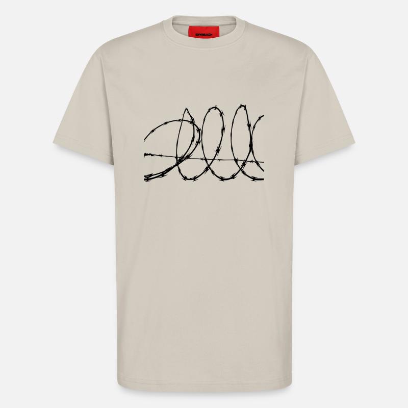 Stacheldraht - T-Shirt - made by SPREAD - WARM CLAY