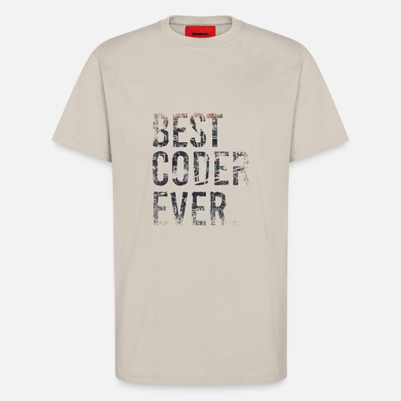 Best coder ever coding - T-Shirt - made by SPREAD - WARM CLAY