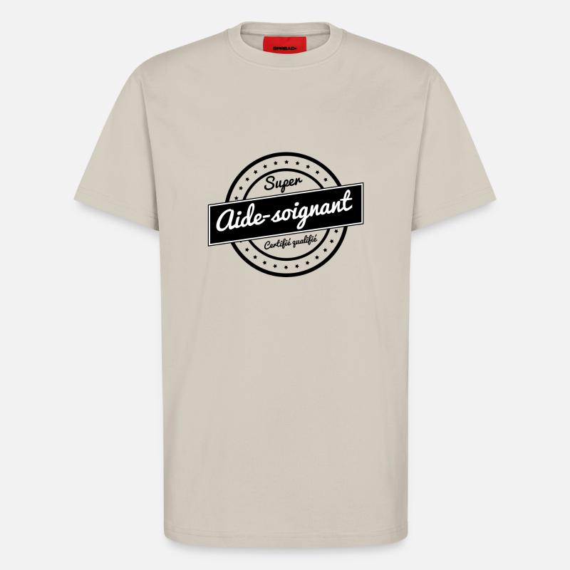 Super aide soignant - T-shirt bio décontracté fabriqué en UE - WARM CLAY