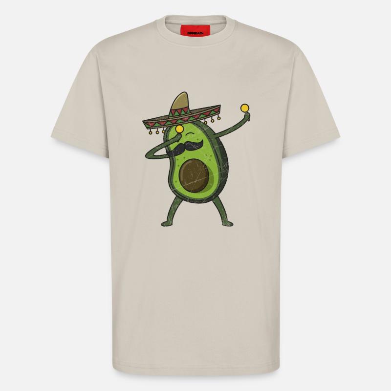 Avocado - Dab Pose - Dabbing - Gift - T-Shirt - made by SPREAD - WARM CLAY
