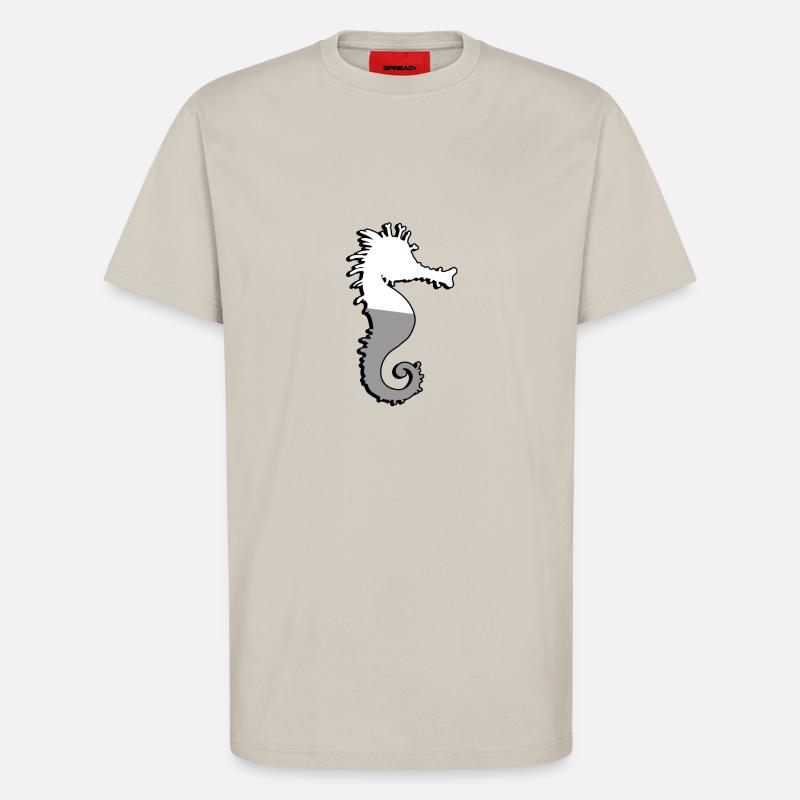 Seepferdchen - Illustration - T-Shirt - made by SPREAD - WARM CLAY