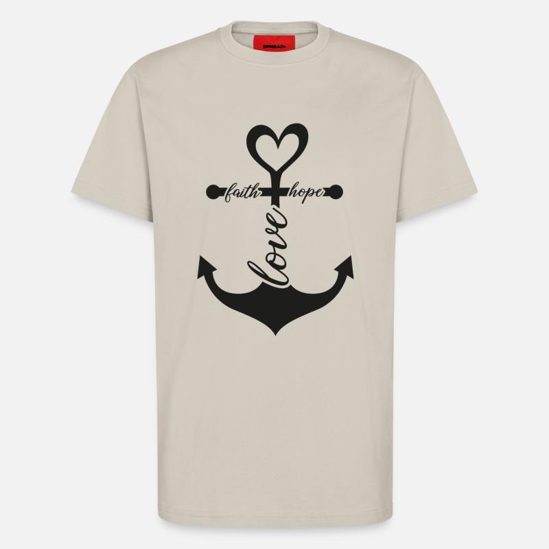 Glaube Liebe Hoffnung - T-Shirt - made by SPREAD - WARM CLAY