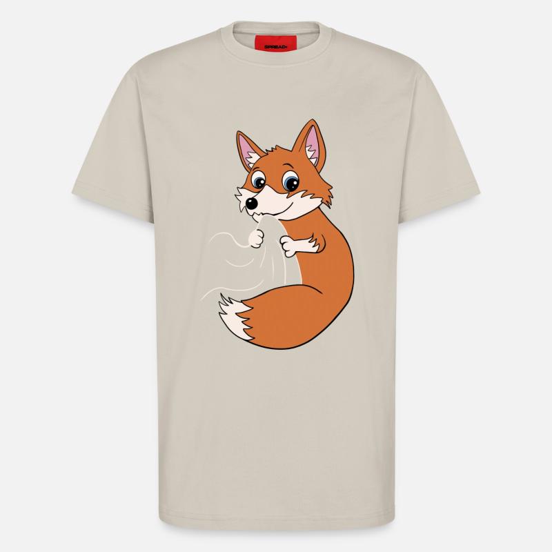 Süßer Fuchs Kinder - T-Shirt - made by SPREAD - WARM CLAY
