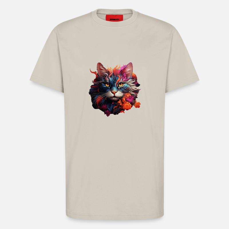 Katze - T-Shirt - made by SPREAD - WARM CLAY