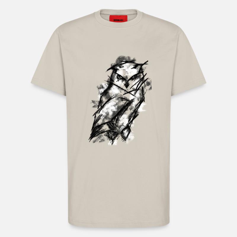 Eule - T-Shirt - made by SPREAD - WARM CLAY