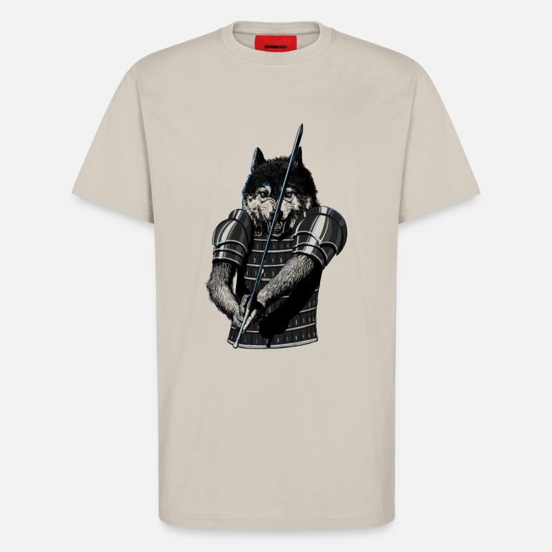 Wolf Duell - T-Shirt - made by SPREAD - WARM CLAY