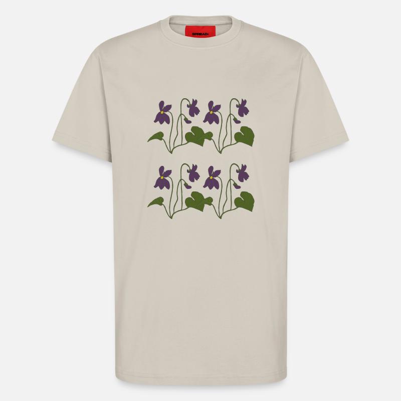 veilchen 4fach - T-Shirt - made by SPREAD - WARM CLAY