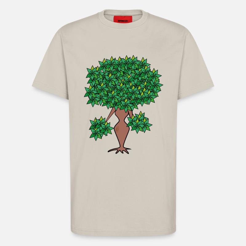 weiblicher Baum/female tree - T-Shirt - made by SPREAD - WARM CLAY