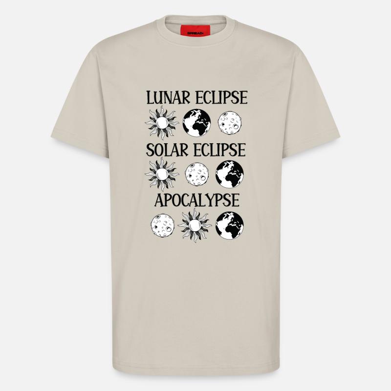 Lunar Eclipse Solar Eclipse Apocalypse - T-Shirt - made by SPREAD - WARM CLAY