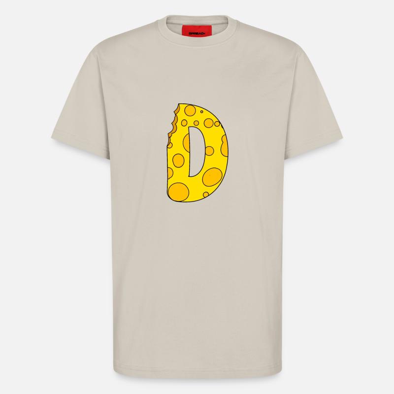 Buchstabe D - T-Shirt - made by SPREAD - WARM CLAY